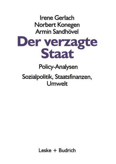 Der verzagte Staat - Policy-Analysen