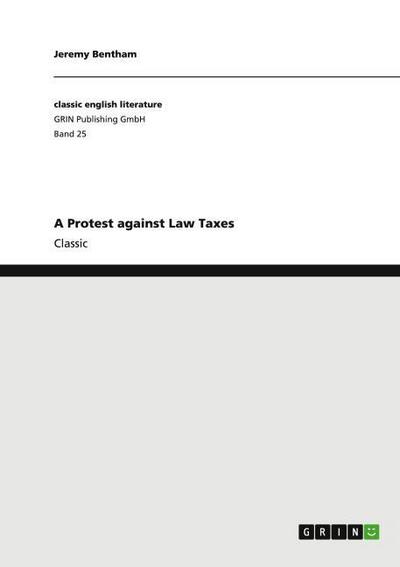 A Protest against Law Taxes