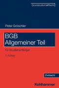 BGB Allgemeiner Teil von Peter (Prof. Dr.) Gröschler | Taschenbuch