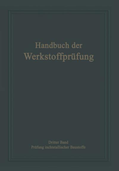 Die Prüfung nichtmetallischer Baustoffe