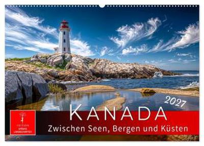 Kanada - zwischen Seen, Bergen und Küsten (Wandkalender 2027 DIN A2 quer), CALVENDO Monatskalender