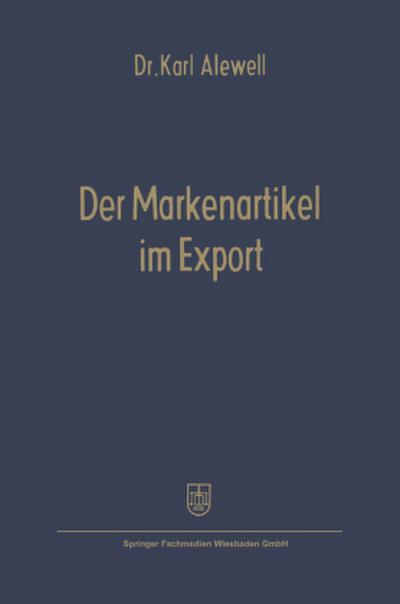 Der Markenartikel im Export