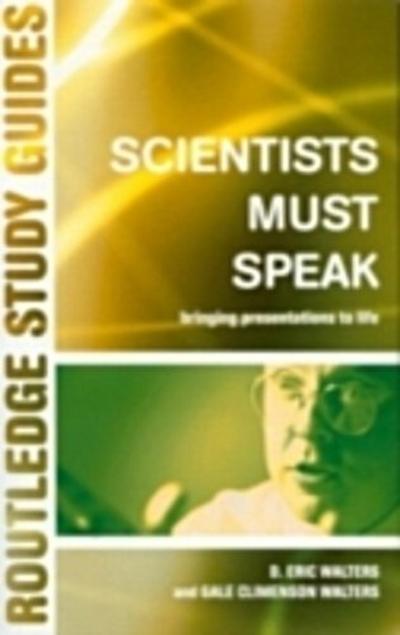 Scientists Must Speak