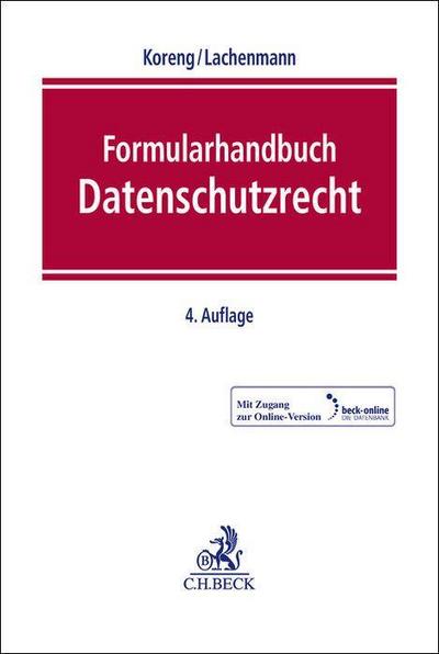 Formularhandbuch Datenschutzrecht