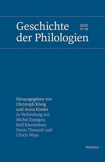 Geschichte der Philologien. Bd.57/58 (2020)