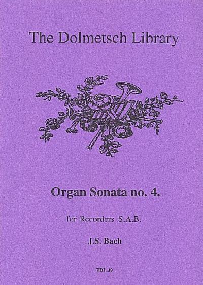 Organ Sonata no.4 for3 recorders (SAB)