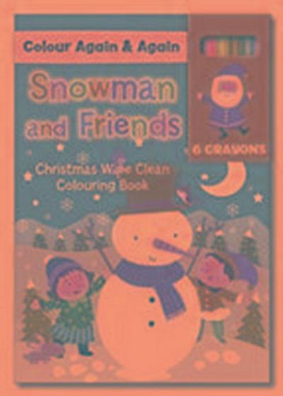 Christmas Colour Me Again & Again - Snowman & Friends