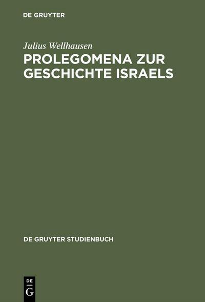 Prolegomena zur Geschichte Israels