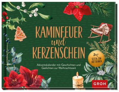 Kaminfeuer und Kerzenschein