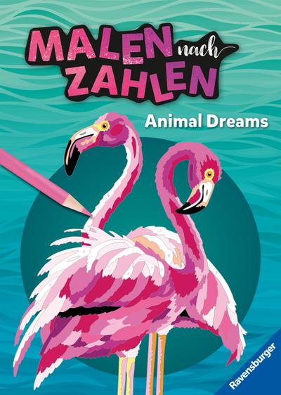Ravensburger Malen nach Zahlen Animal Dreams - 32 Motive abgestimmt auf Buntstiftsets mit 24 Farben (Stifte nicht enthalten) - Für Fortgeschrittene