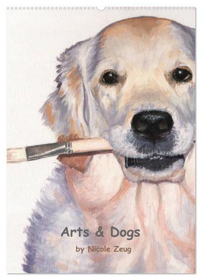 Arts & Dogs (Wandkalender 2024 DIN A2 hoch), CALVENDO Monatskalender