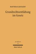 Grundrechtsentfaltung im Gesetz