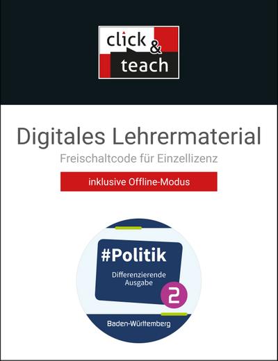 #Politik 2 click & teach BW (Karte m. Freischalftcode)