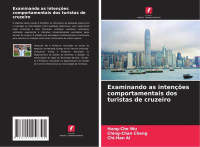Examinando as intenções comportamentais dos turistas de cruzeiro