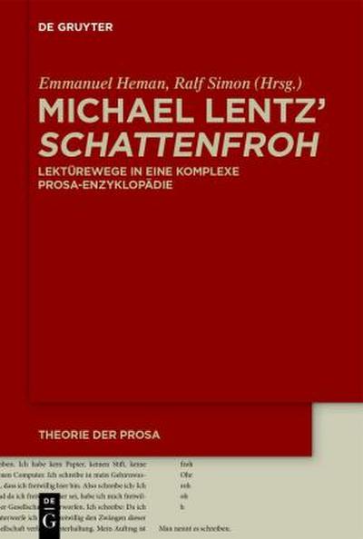 Michael Lentz’ ’Schattenfroh’