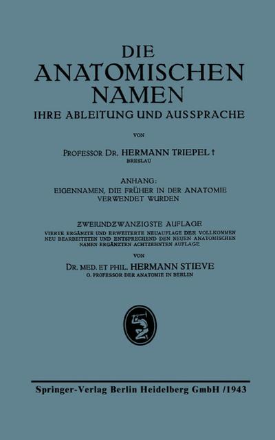 Die Anatomischen Namen