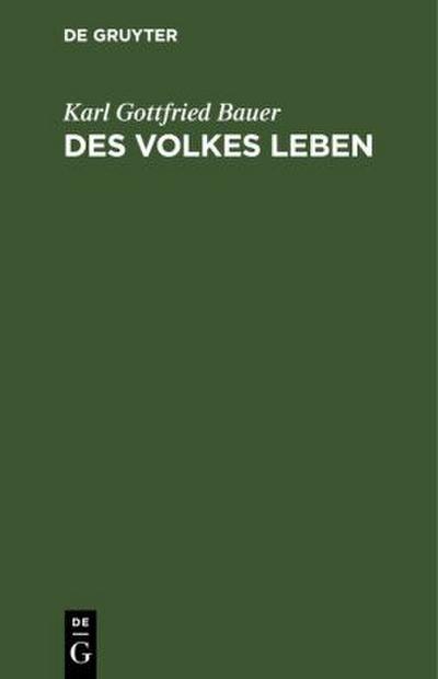 Des Volkes Leben
