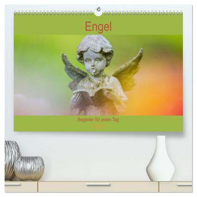 Engel - Begleiter für jeden Tag (hochwertiger Premium Wandkalender 2024 DIN A2 quer), Kunstdruck in Hochglanz
