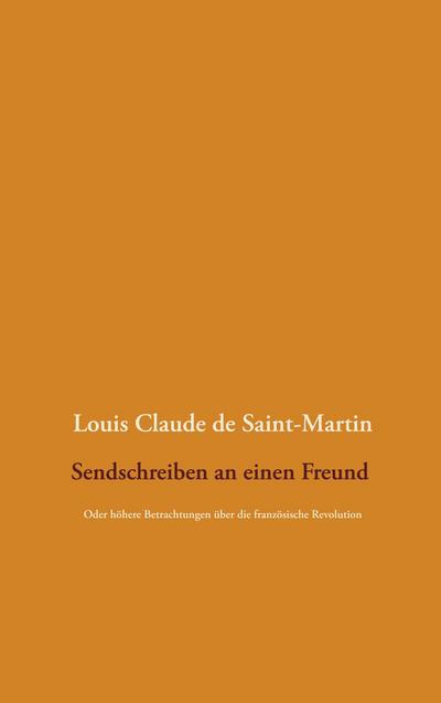 Sendschreiben an einen Freund