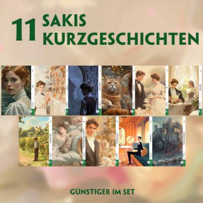 11 Sakis Kurzgeschichten (11 Bücher + Audio-Online) - Frank-Lesemethode - Kommentierte zweisprachige Ausgabe Englisch-Deutsch, m. 11 Audio, m. 11 Audio, 11 Teile