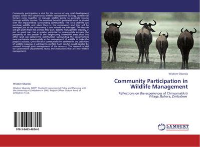 Community Participation in Wildlife Management