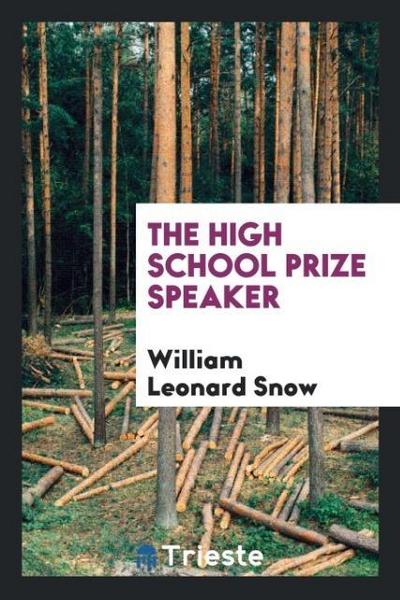 The high school prize speaker