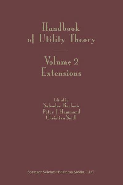 Handbook of Utility Theory