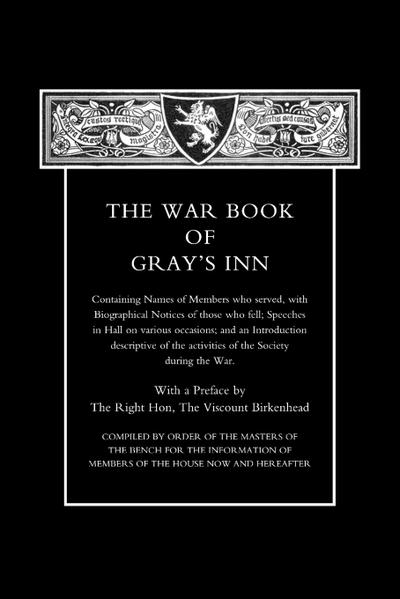 War Book of Gray’s Inn