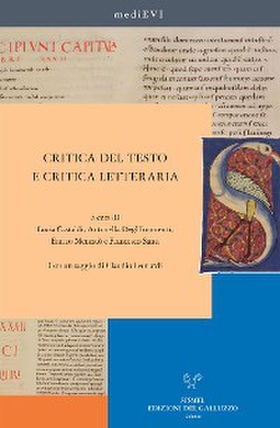 Critica del testo e critica letteraria