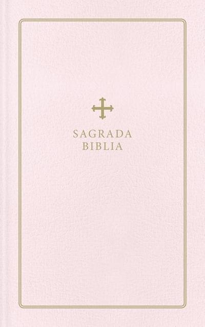 Biblia Católica, Regalos Y Ceremonias, Piel Reciclada, Rosado, Comfort Print