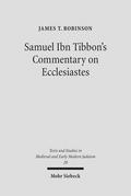 Samuel Ibn Tibbon’s Commentary on Ecclesiastes