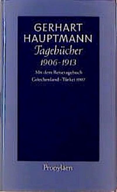 Tagebücher 1906 bis 1913