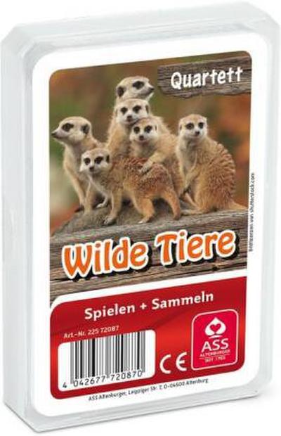 ASS Altenburger 22572087 - Quartett Wilde Tiere, Kartenspiel