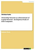 Ownership Structure as a Determinant of Capital Structure - An Empirical Study of DAX Companies