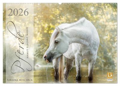 Pferde - Anmut, Eleganz, Magie (Wandkalender 2026 DIN A2 quer), CALVENDO Monatskalender
