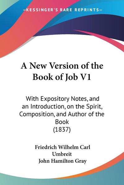 A New Version of the Book of Job V1