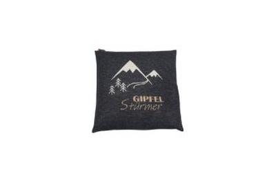 Kissenhülle "Gipfelstürmer" anthrazit