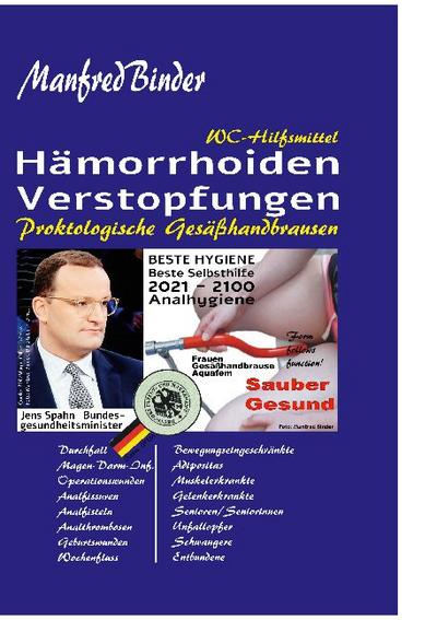 Hämorrhoiden Verstopfungen: WC-Duschhilfen Proktologische Gesäßhandbrausen