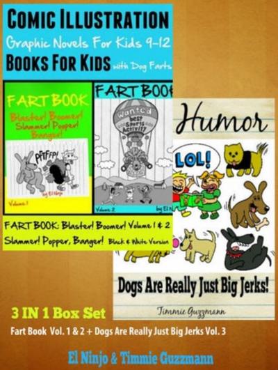 Superpower Children Comic Books For Kids - Comic Illustrations - Books For Boys Age 6: 3 In 1 Box Set: Fart Book