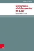 Mutuum date nihil desperantes (Lk 6,35)