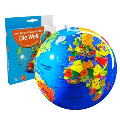 HCM Kinzel Caly 76114 - Aufblasbarer Globus glänzend, Kinderspiele