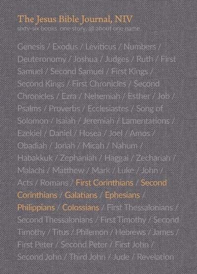 The Jesus Bible Journal, 1 Corinthians - Colossians, Niv, Paperback, Comfort Print