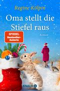 Oma stellt die Stiefel raus