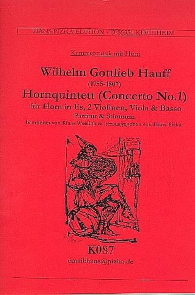 Quintett Es-Durfür Horn in Es, 2 Violinen, Viola und Basso
