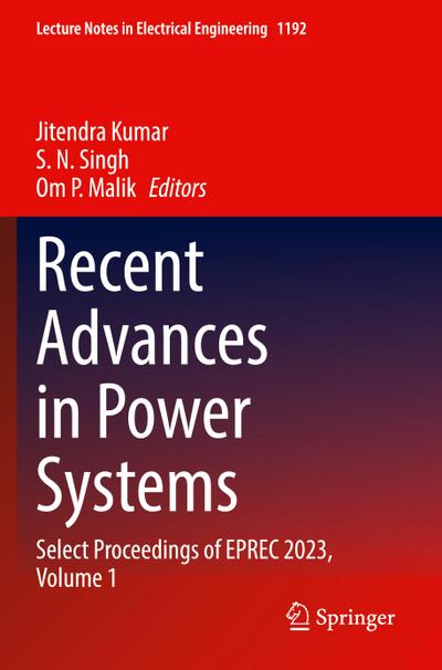 Recent Advances in Power Systems