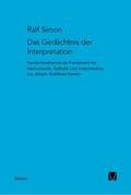 Gedächtnis der Interpretation