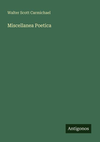 Miscellanea Poetica