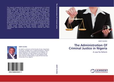 The Administration Of Criminal Justice in Nigeria