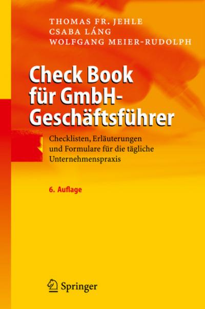 Check Book für GmbH-Geschäftsführer
