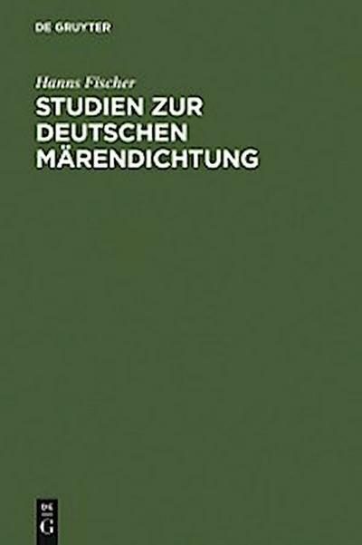 Studien zur deutschen Märendichtung